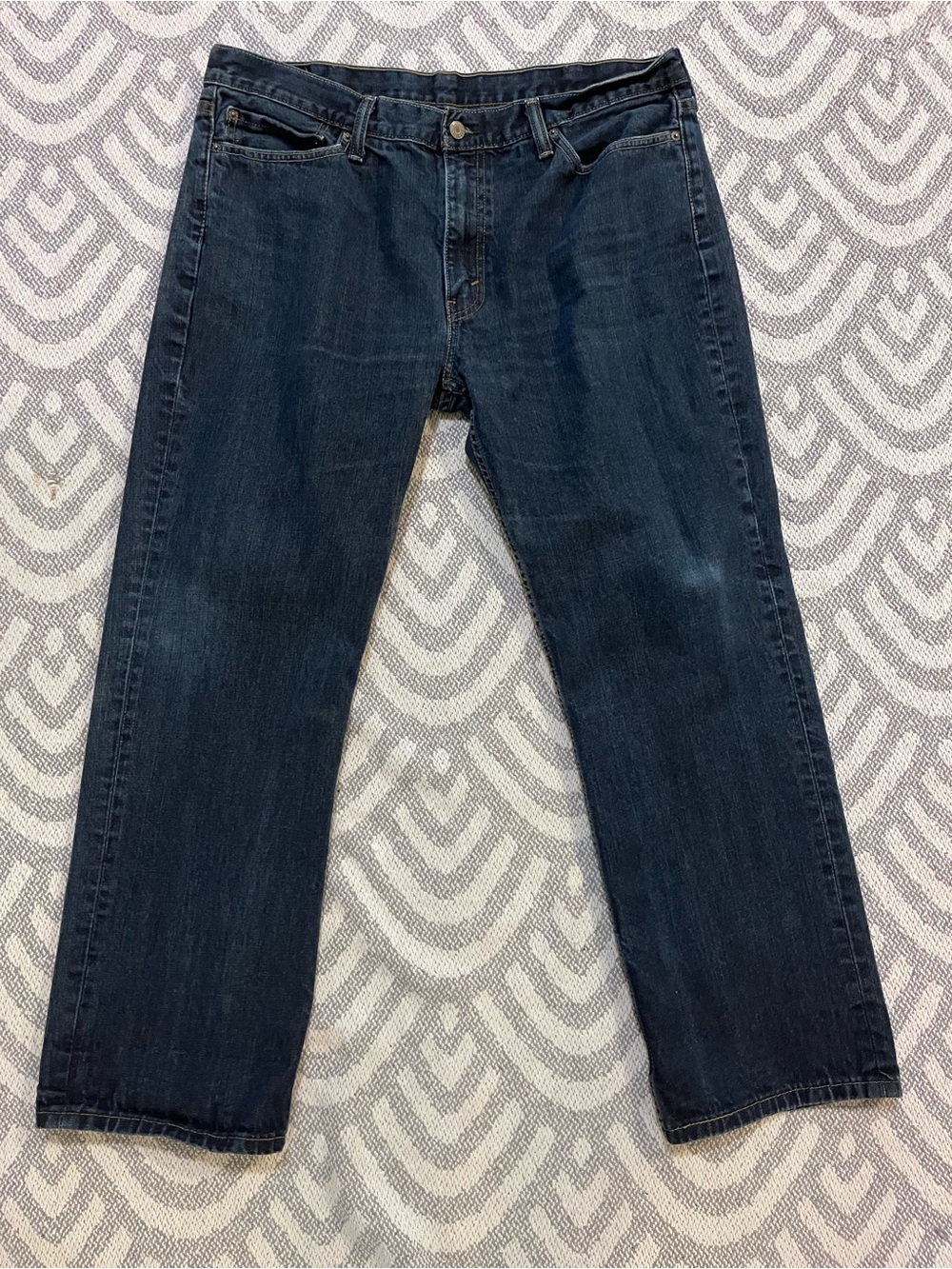 LEVI’S Men’s 514 Straight Leg Dark Wash Blue Denim Jeans 38